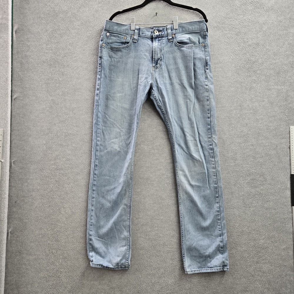 Bullhead Men Jeans 33X32‎ Light Blue Denim Slim Fit 30" Inseam